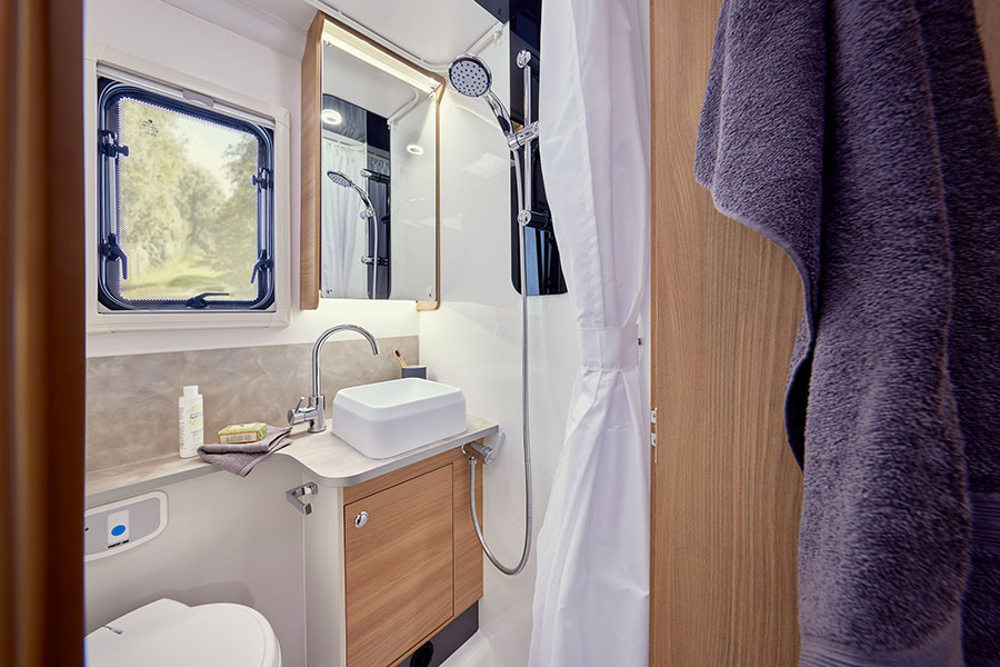 Adamo 75 4DL Mid Washroom Featuring Vanity Cupboard With Mirrored Door