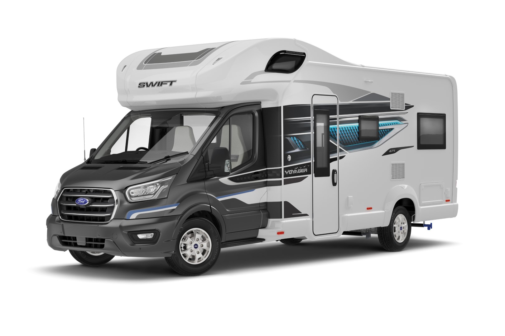 EXT Voyager 475 Front 3Q SWIFT