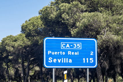 Spain Driving - Road sign
